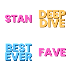 Stan Forever! Fan & Idol English Emoji