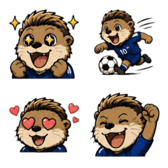 Daily Soccer Otter Emoji