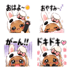 Bunny aspiring to be a panda