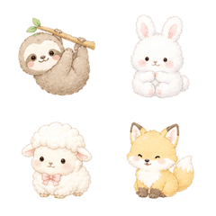 Chibi Manial Cute Animal Emoji