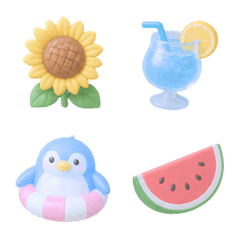 夏モチーフ絵文字01