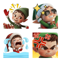 Christmas Elves Playful elves