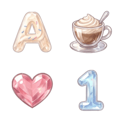 靜謐時光 ABC 123 數字字母 ♥ 表情貼