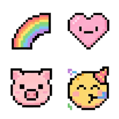 kawaii AI sticker(dot art)Animal&Food