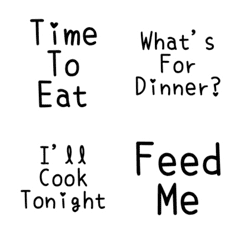 Handwritten English Food & Eat Emoji