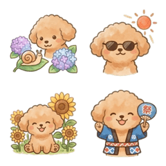 Daily Toy Poodle Summer emoji