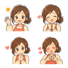 Kururi-san Daily Cute Emoji