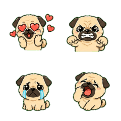Pug Face Legend Emoji Pack