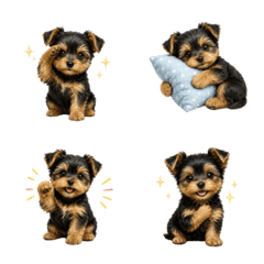 Yorkshire Terrier Puppy Emoji All Year