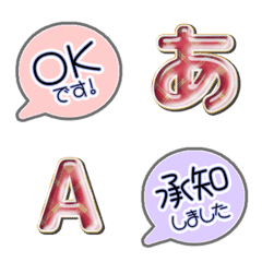 Color JP POP Alphabet multi  color 12
