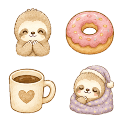 Yurumochi Sloth Emoji Vol.2