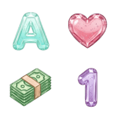 清透 ABC 123 數字字母 ♥ 表情貼