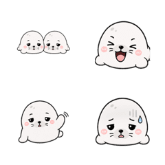 每天上班都能用的慵懶海豹emoji