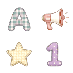 經典 ABC 123 數字字母 ♥ 表情貼