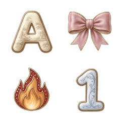 糖霜 ABC 123 數字字母 ♥ 表情貼