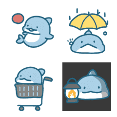 動くイルカの日常色々絵文字