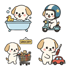 Healing Puppy Daily Chat Stickers 40
