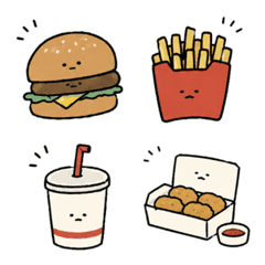 Cute Fast Food Emoji