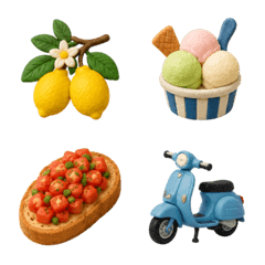 Clay Emojis * Summer Trip to Italy