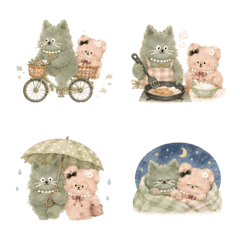 Everyday olive roze Emojis