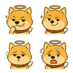 Angel SHIBA I'm fine Emoji set3