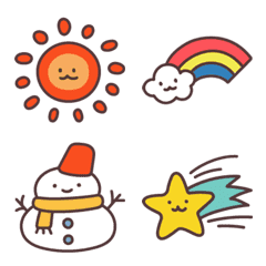 Relaxed Weather Emojis