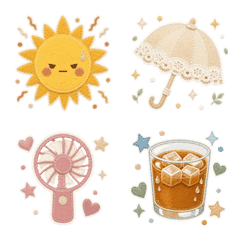 Summer Felt Nordic Emoji 40