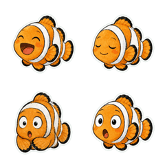 小丑魚水墨1A
