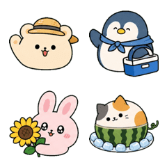 Summer Marumochi Animals Emoji