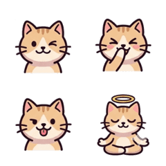 Cozy Cat Daily Emojis