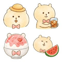 Summer Yurutto Kuma-chan Emoji