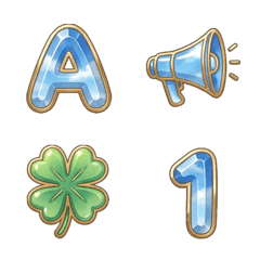 天空 ABC 123 數字字母 ♥ 表情貼