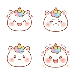 獨角獸-可愛卡通-表情貼
