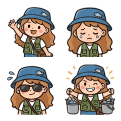 Fishing Girl Emoji02