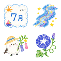 July Crayon Doodles