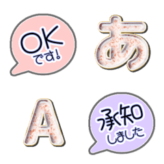 Color JP POP Alphabet multi  color 20