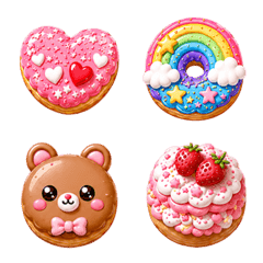 Cute Fancy Donut Shop Emoji