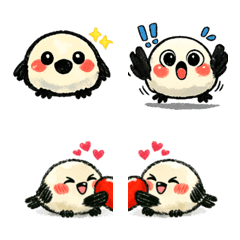 Fluffy Cute Shimaenaga Emoji