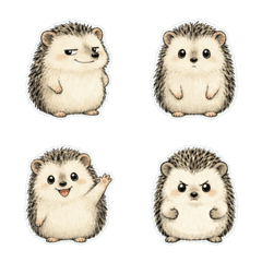 Hedgehog Ink Wash 1A