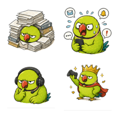 Office Gamer Ringneck Emoji