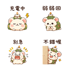 蠟燭龜鼠｜棉夢安靜陪你 – LINE表情貼 LINE商品圖片
