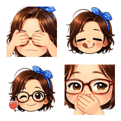 A Girl with Glasses' Daily Life
