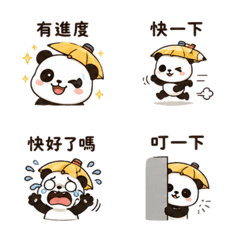 Pencil Rain Panda Work Note