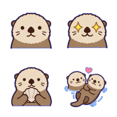 Hand-Holding Sea Otter Emojis