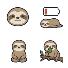 Laid-Back Sloth Energy-Saving Emojis