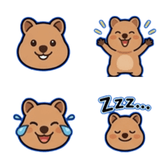 Happiest Quokka Smile Emojis