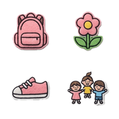 かわいいフェルトAI絵文字「保育園」