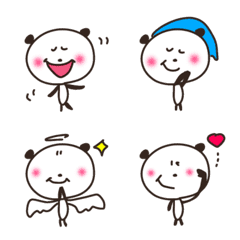 everyday cute panda smile emoji
