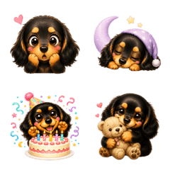 Everyday Dachshund Feelings Emojis