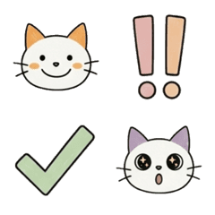 シンプルねこと日常絵文字